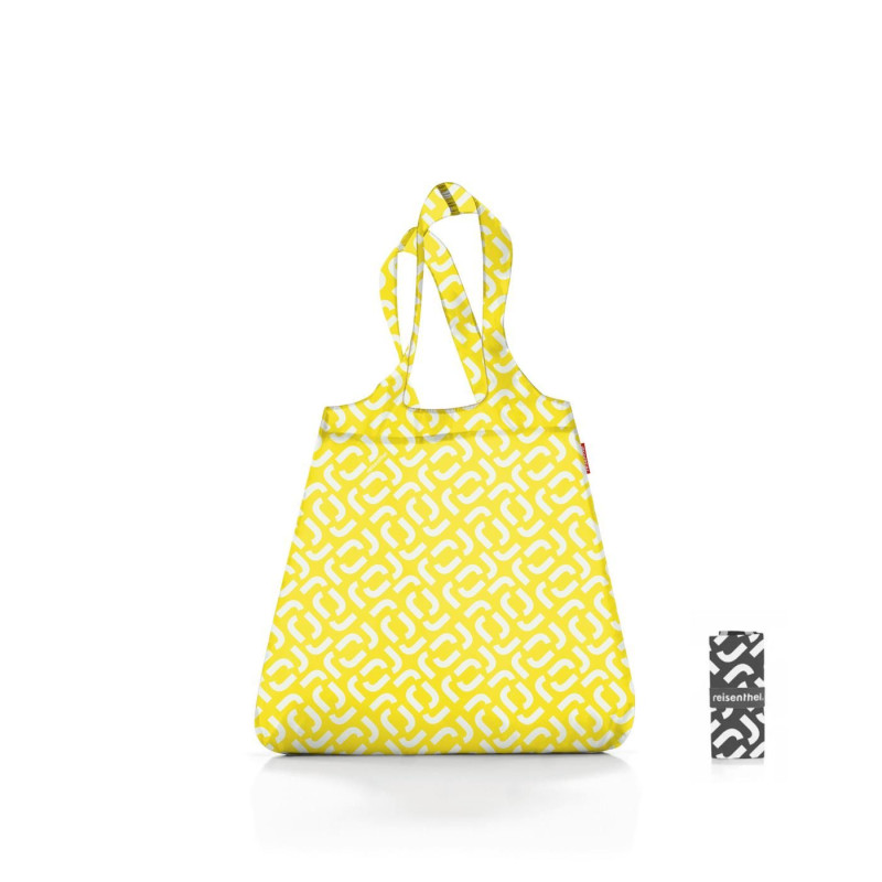 Reisenthel Mini Maxi Shopper Signature Lemon , skládací taška