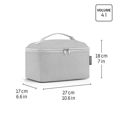 BEAUTYCASE Herringbone Grey, kosmetický kufřík Reisenthel