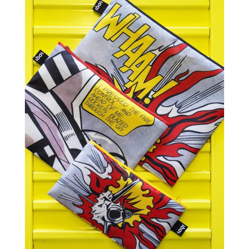 ROY LICHTENSTEIN Whaam! - LOQI zip pockets