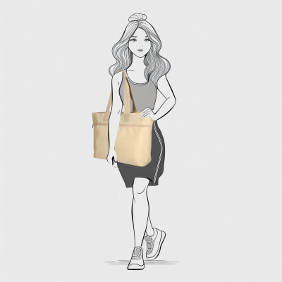 SUZIE shopper 40x14x32 cm, beige, kabelka Enrico Benetti