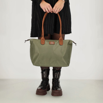 BUCKINGHAM shopper 42x25x15 cm, Olive, kabelka Charm London