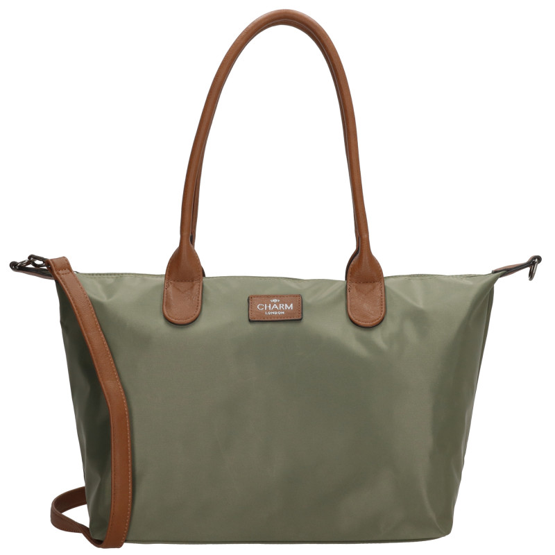 BUCKINGHAM shopper 42x25x15 cm, Olive, kabelka Charm London