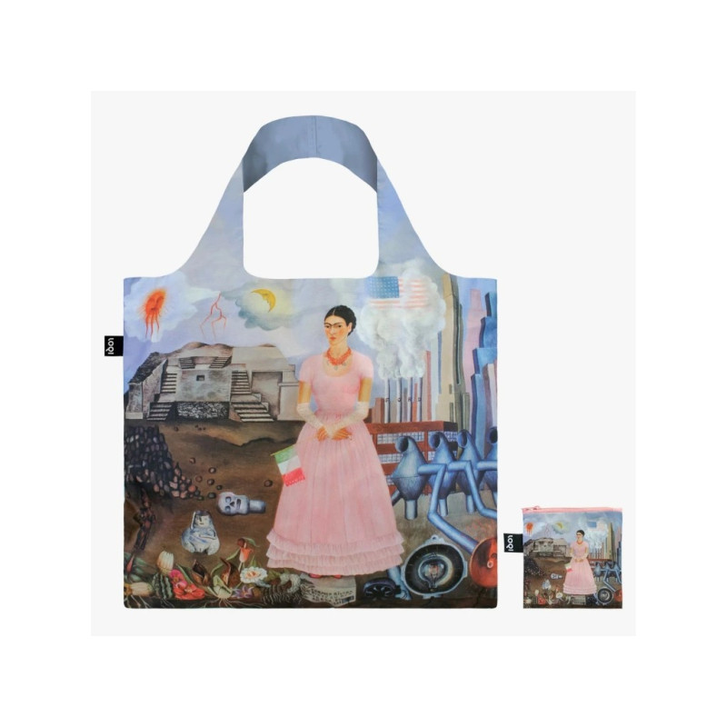 Frida Kahlo: Self Portrait on the Borderline between Mexico and the United States, LOQI Recycled Bag, Museum Collection