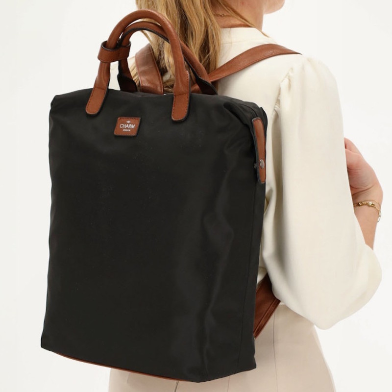 BUCKINGHAM 40x28x13 cm, black, batoh Enrico Benetti