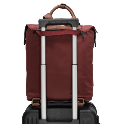 BUCKINGHAM 40x28x13 cm, burgundy, batoh Enrico Benetti