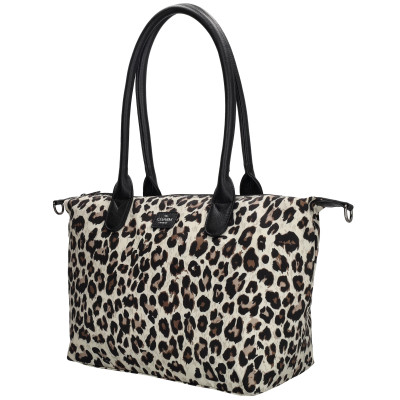 BUCKINGHAM shopper 42x25x15 cm, leopard beige, kabelka Charm London