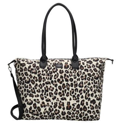 BUCKINGHAM bussines 51x33x14 cm, leopard beige, kabelka Charm London