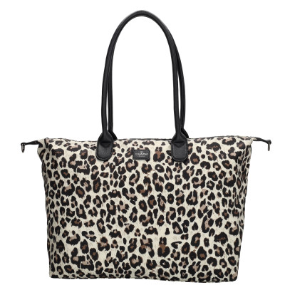 BUCKINGHAM bussines 51x33x14 cm, leopard beige, kabelka Charm London