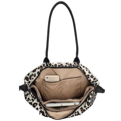 BUCKINGHAM bussines 51x33x14 cm, leopard beige, kabelka Charm London