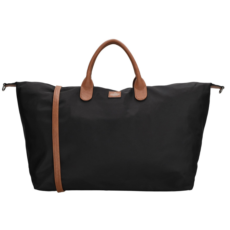 BUCKINGHAM travel 65x36x20 cm, black, cestovní taška Charm London