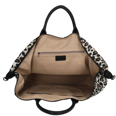 BUCKINGHAM travel 65x36x20 cm, leopard beige, cestovní taška Charm London