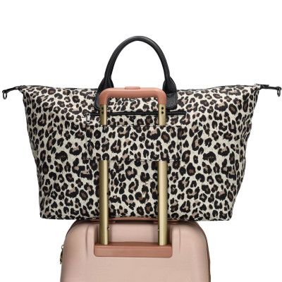 BUCKINGHAM travel 65x36x20 cm, leopard beige, cestovní taška Charm London