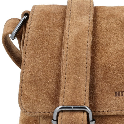 BRAZOS 25x16x6cm, camel, kožená kabelka Hide&Stitches