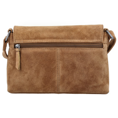 BRAZOS 25x16x6cm, camel, kožená kabelka Hide&Stitches