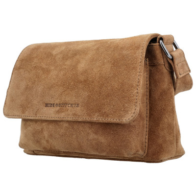 BRAZOS 25x16x6cm, camel, kožená kabelka Hide&Stitches