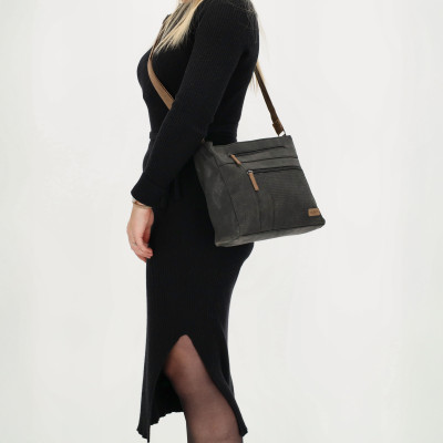 BRUNETE 30x24x8cm black kabelka Beagles