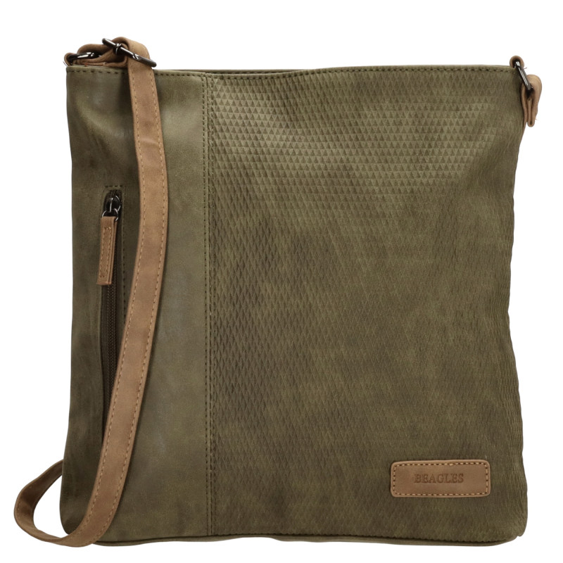 BRUNETE 30x28x7cm olive, kabelka Beagles