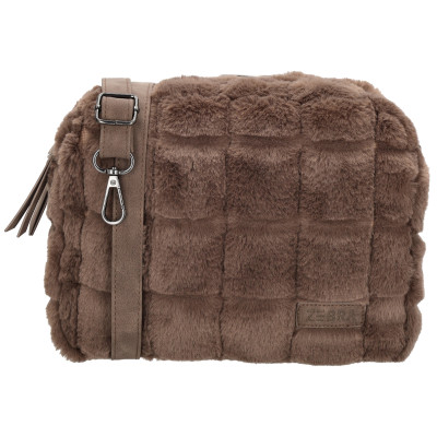 MILOU kabelka 21x18x9cm dark taupe, Zebra Trends