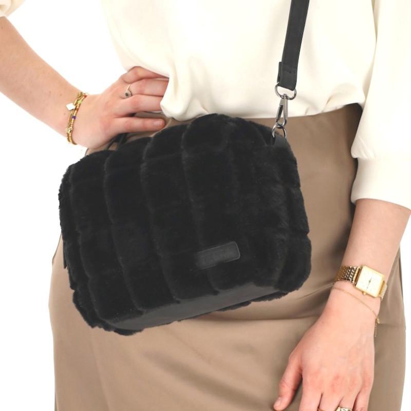 MILOU kabelka 21x18x9cm black Zebra Trends