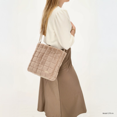 MILOU kabelka 28x26x12cm light taupe, Zebra Trends