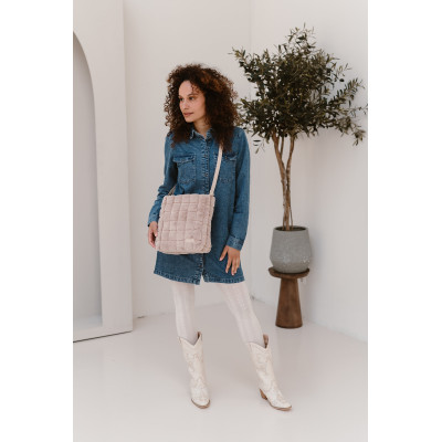 MILOU kabelka 28x26x12cm light taupe, Zebra Trends