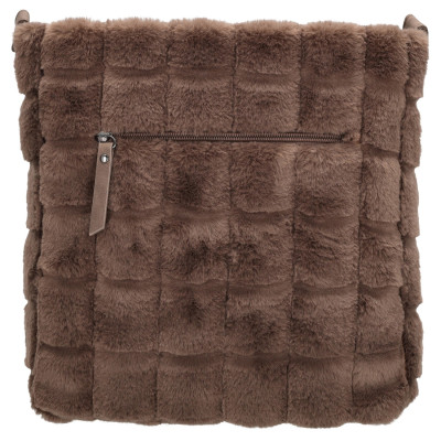 MILOU kabelka 28x26x12cm dark taupe, Zebra Trends