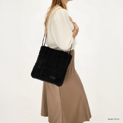 MILOU kabelka 28x26x12cm black, Zebra Trends