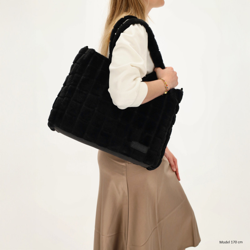 MILOU taška 39x32x11cm black, Zebra Trends