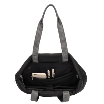 ELSKE 13.5" 40x13x30 cm black, kabelka Zebra Trends