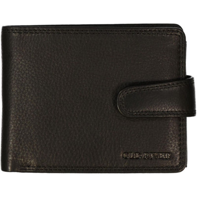 Old River 13x10cm, RFID, black, kožená peněženka