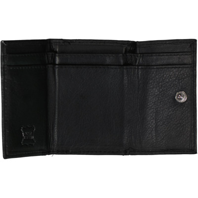 mini peněženka 9.5x7cm, black, kůže