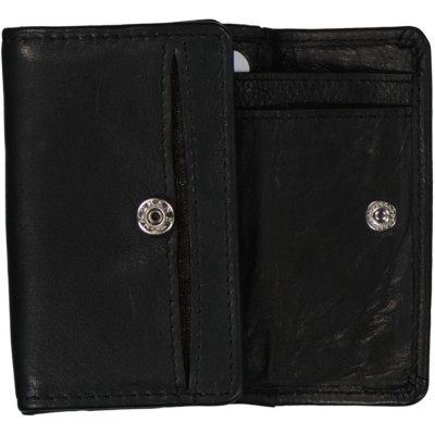 mini peněženka 10x7cm, black, kůže