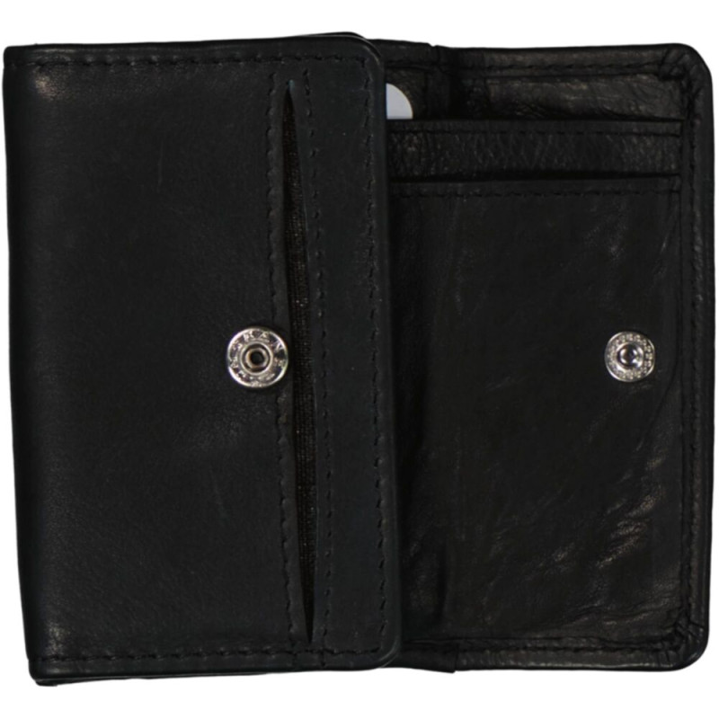 mini peněženka 10x7cm, black, kůže