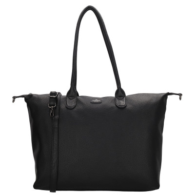 BUCKINGHAM MONO business 51x33x14 cm, BLACK PU, kabelka Charm London