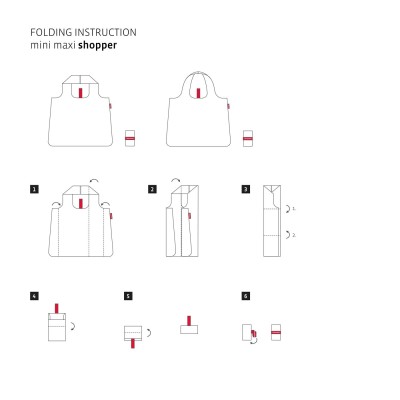 Reisenthel Mini Maxi Shopper PINK, skládací taška