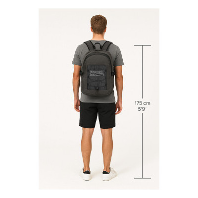 ANCHORAGE 48x32x17 cm 17" grey, batoh Enrico Benetti