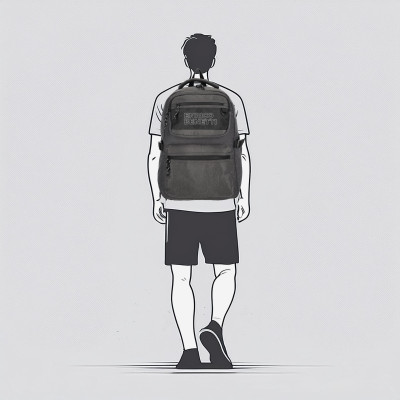 Enrico Benetti batoh ANCHORAGE 48x32x17 cm 17" grey 26 litrů