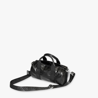 LOQI kabelka Small Weekender METALLIC BLACK