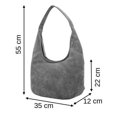 BRAZOS 55x35x12cm, DARK BROWN, kožená kabelka Hide&Stitches