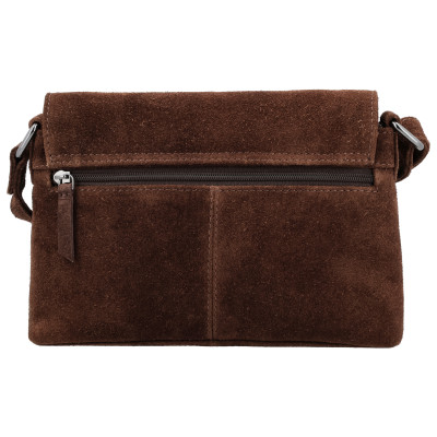 BRAZOS 25x16x6cm, DARK BROWN, kožená kabelka Hide&Stitches