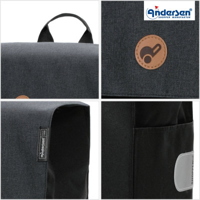 Treppensteiger Scala Shopper HERA BLACK, nákupní taška do schodů na kolečkách Andersen Shopper
