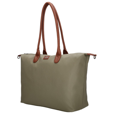 BUCKINGHAM business 51x33x14 cm, OLIVE PU, kabelka Charm London