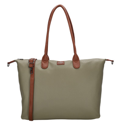 BUCKINGHAM business 51x33x14 cm, OLIVE PU, kabelka Charm London