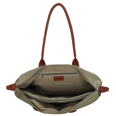 BUCKINGHAM business 51x33x14 cm, OLIVE PU, kabelka Charm London