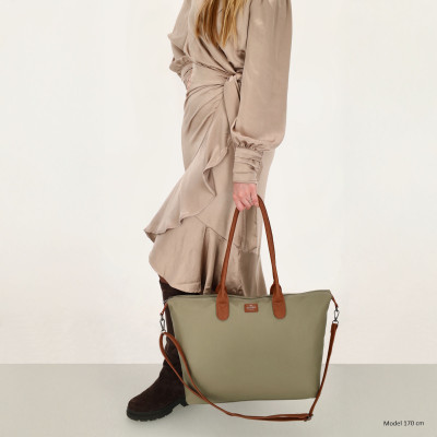 BUCKINGHAM business 51x33x14 cm, OLIVE PU, kabelka Charm London