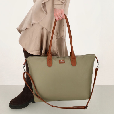 BUCKINGHAM business 51x33x14 cm, OLIVE PU, kabelka Charm London