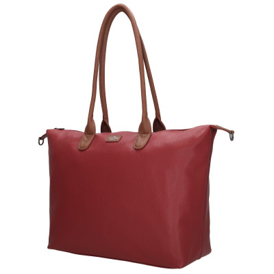 Charm London BUCKINGHAM  business taška 51x33x14 cm, WINE RED PU