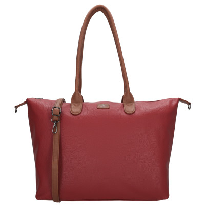 Charm London BUCKINGHAM  business taška 51x33x14 cm, WINE RED PU