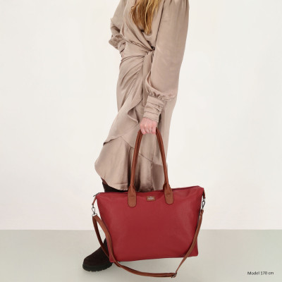 Charm London BUCKINGHAM  business taška 51x33x14 cm, WINE RED PU