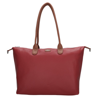 Charm London BUCKINGHAM  business taška 51x33x14 cm, WINE RED PU